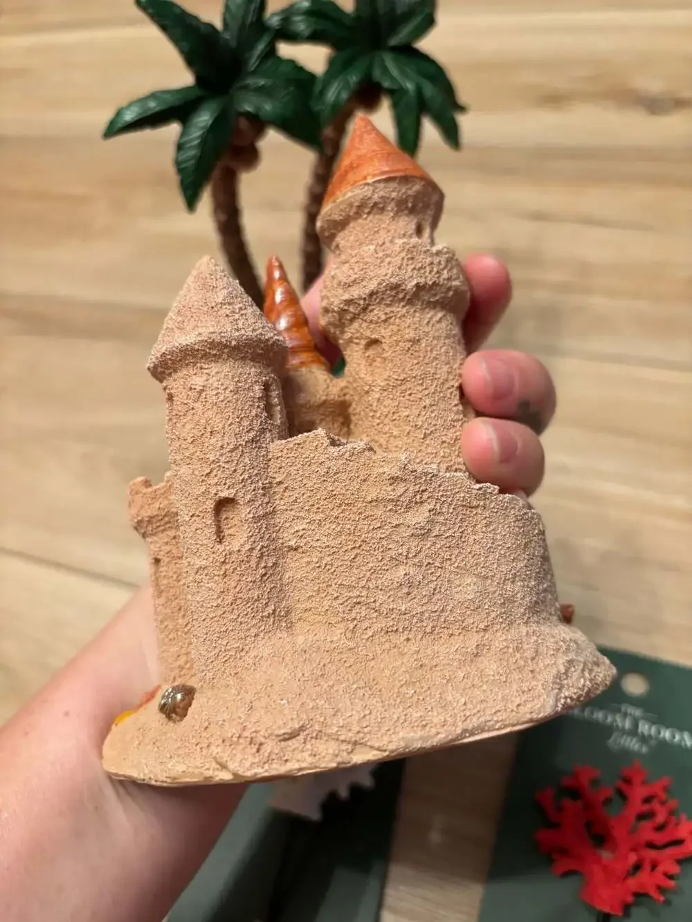 The Bloom Room Littles Sand Castle and Palm Tree Island Miniatures